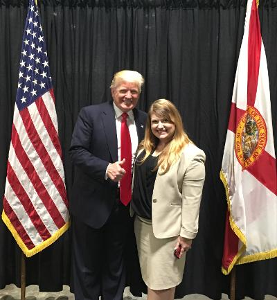 Donald Trump in Florida with Kat Cammack for Congress