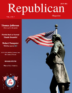 Thomas Jefferson on the Cover of Republican Magazine - July