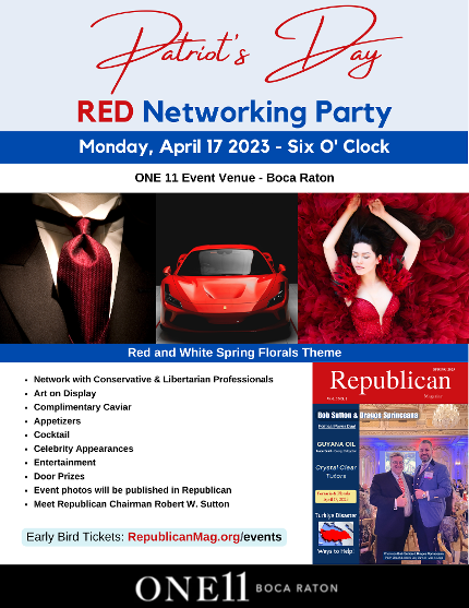 Patriot's Day Networking Party with Republican Magazine