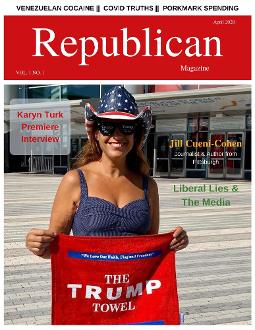 Republican Magazine Cover - April 2020 Issue with Jill Cueni-Cohen as the cover model - Premiere Issue