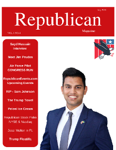 Republican Sayd Hussain Broward County Florida on the Cover of Republican Magazine