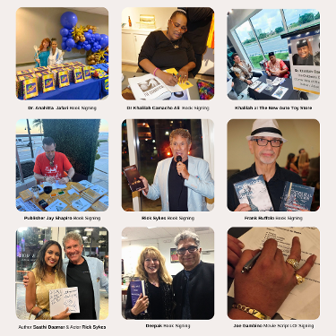 Book Signings by Dr. Khalilah Ali, Deepak, Rick Sykes, Jay Shapiro, Frank Ruffolo and Saathi Daamar
